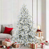 vidaXL Kunstmatige Hinged Kerstboom Groen 150 cm PVC en Staal