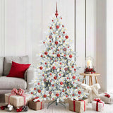 vidaXL Kunstmatige Hinged Kerstboom Groen 150 cm PVC en Staal