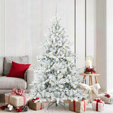 vidaXL Kunstmatige Hinged Kerstboom Groen 150 cm PVC en Staal