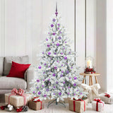 vidaXL Kunstmatige Hinged Kerstboom Groen 150 cm PVC en Staal