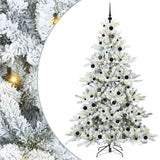vidaXL Kunstmatige Hinged Kerstboom Groen 150 cm PVC en Staal