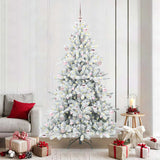 vidaXL Kunstmatige Hinged Kerstboom Groen 150 cm PVC en Staal