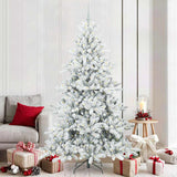 vidaXL Kunstmatige Hinged Kerstboom Groen 150 cm PVC en Staal
