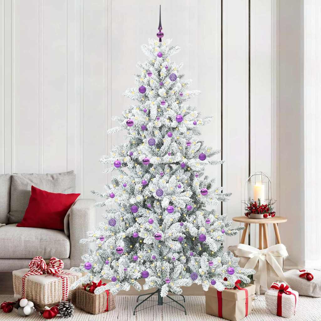 vidaXL Kunstmatige Hinged Kerstboom Groen 150 cm PVC en Staal