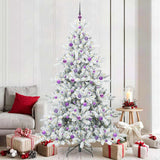vidaXL Kunstmatige Hinged Kerstboom Groen 150 cm PVC en Staal