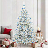 vidaXL Kunstmatige Hinged Kerstboom Groen 150 cm PVC en Staal
