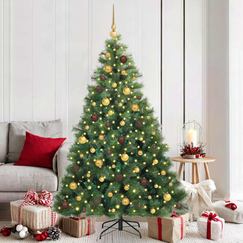 vidaXL Kunstkerstboom met 150 LED met standaard Groen 120 cm PE en PVC