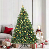 vidaXL Kunstkerstboom met 150 LED met standaard Groen 120 cm PE en PVC