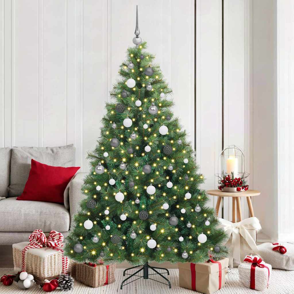 vidaXL Kunstkerstboom met 150 LED met standaard Groen 120 cm PE en PVC