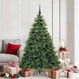 vidaXL Kunstkerstboom met 150 LED met standaard Groen 120 cm PE en PVC