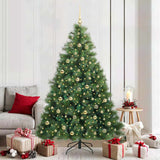 vidaXL Kunstkerstboom met 150 LED met standaard Groen 120 cm PE en PVC