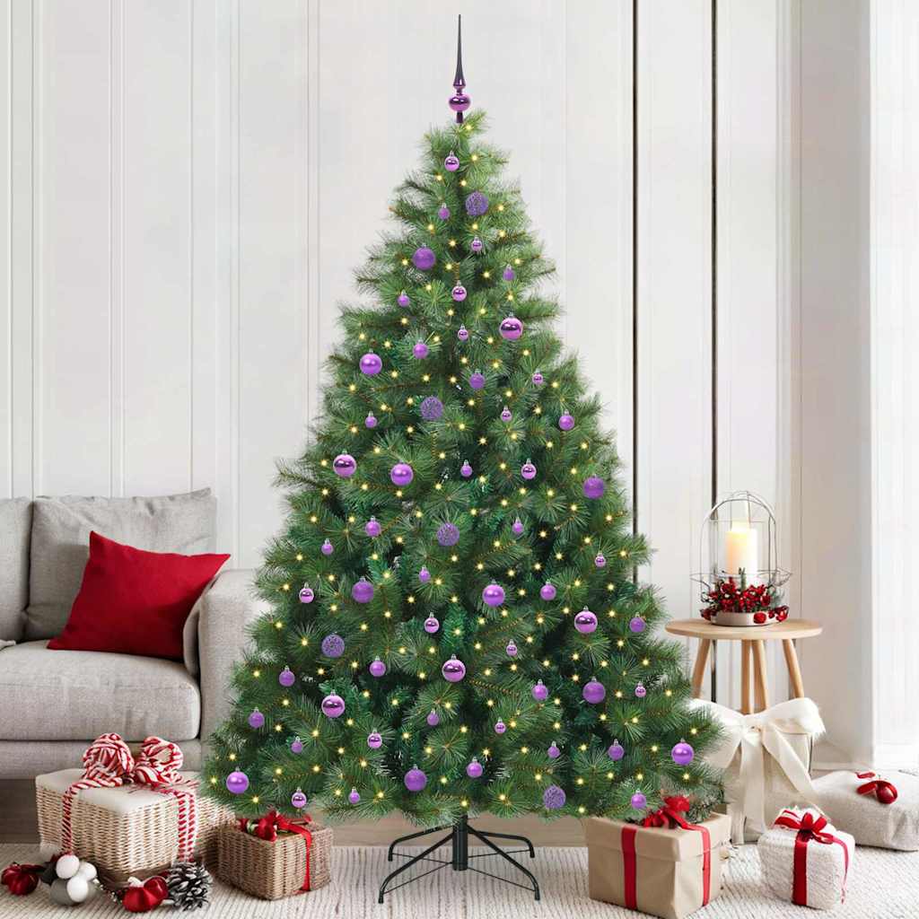 vidaXL Kunstkerstboom met 150 LED met standaard Groen 120 cm PE en PVC