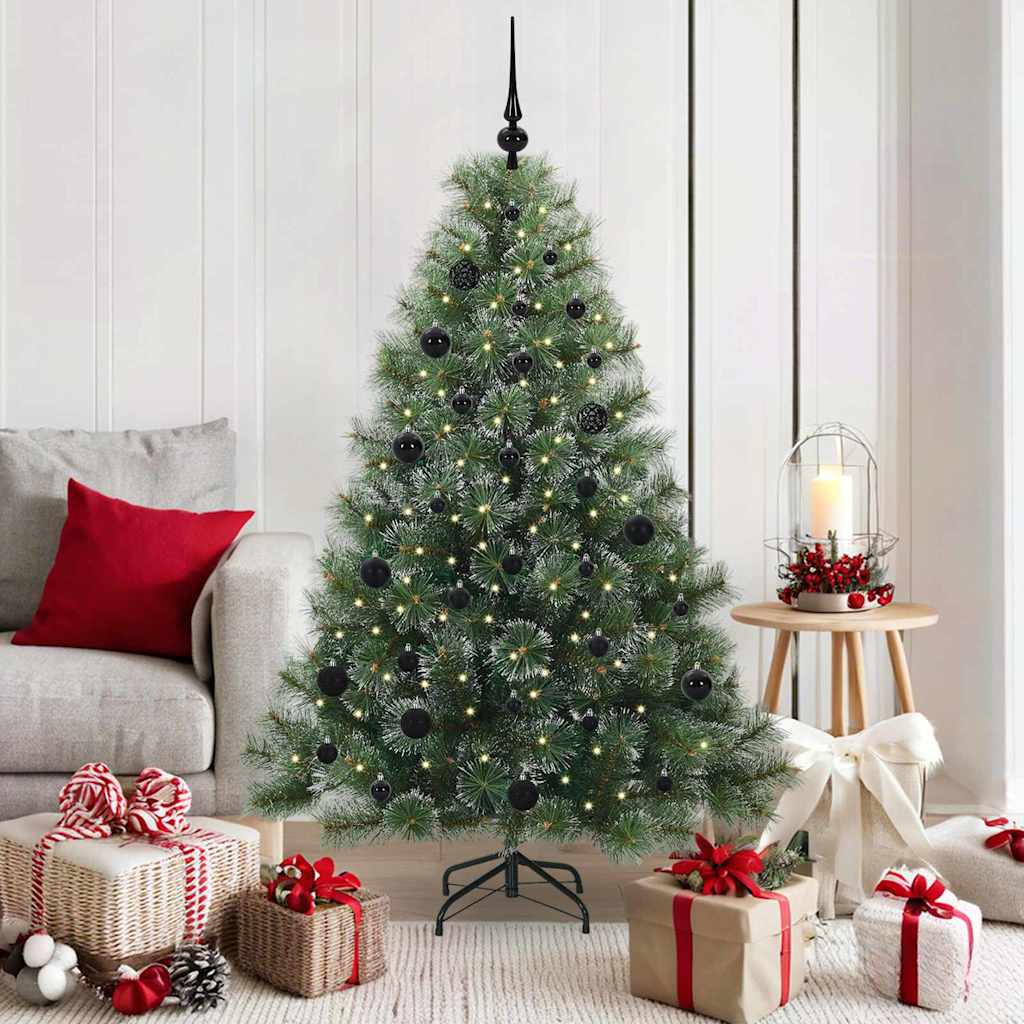 vidaXL Kunstkerstboom met 150 LED met standaard Groen 120 cm PE en PVC
