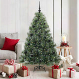 vidaXL Kunstkerstboom met 150 LED met standaard Groen 120 cm PE en PVC