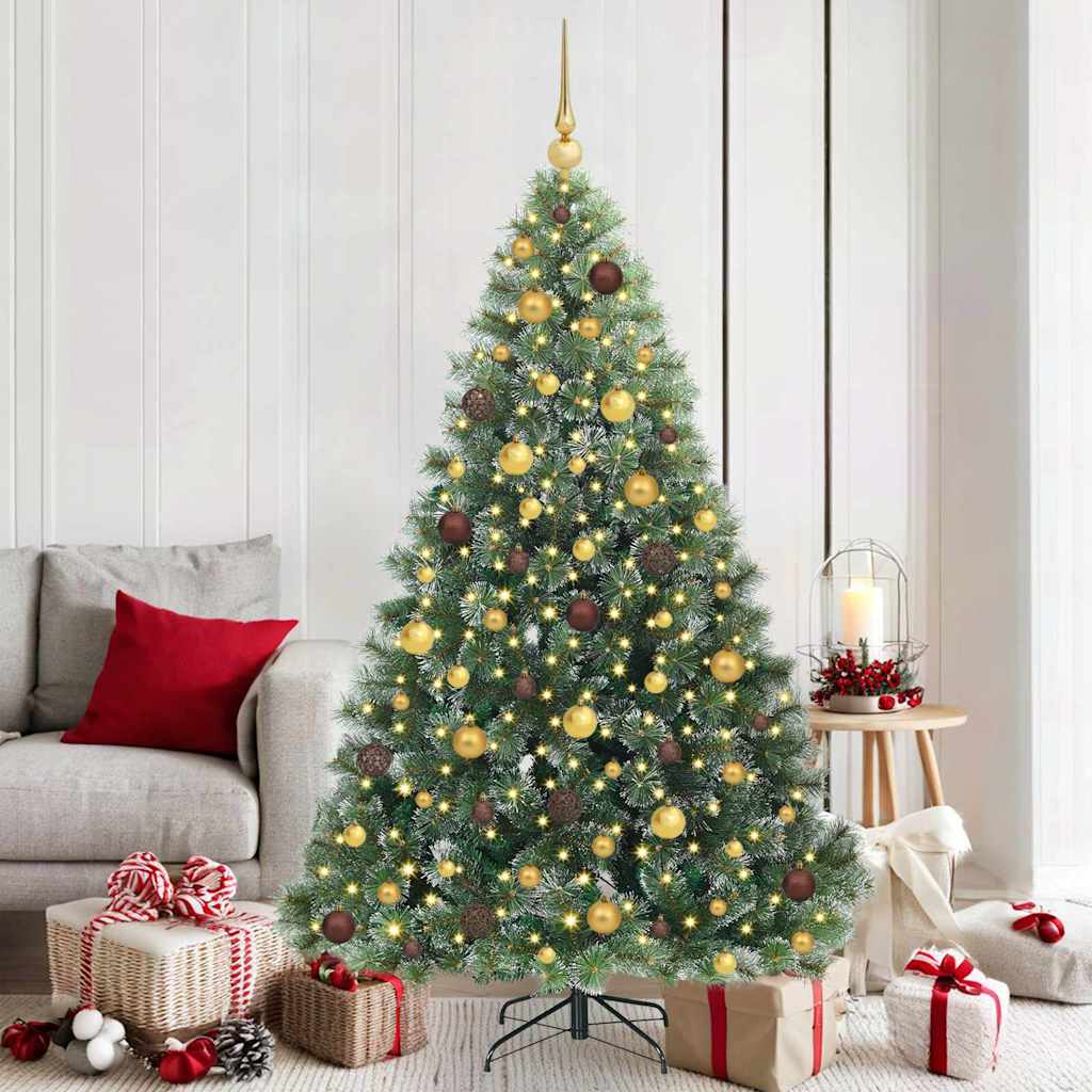 vidaXL Kunstkerstboom met 150 LED met standaard Groen 120 cm PE en PVC