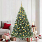 vidaXL Kunstkerstboom met 150 LED met standaard Groen 120 cm PE en PVC
