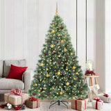 vidaXL Kunstkerstboom met 150 LED met standaard Groen 120 cm PE en PVC