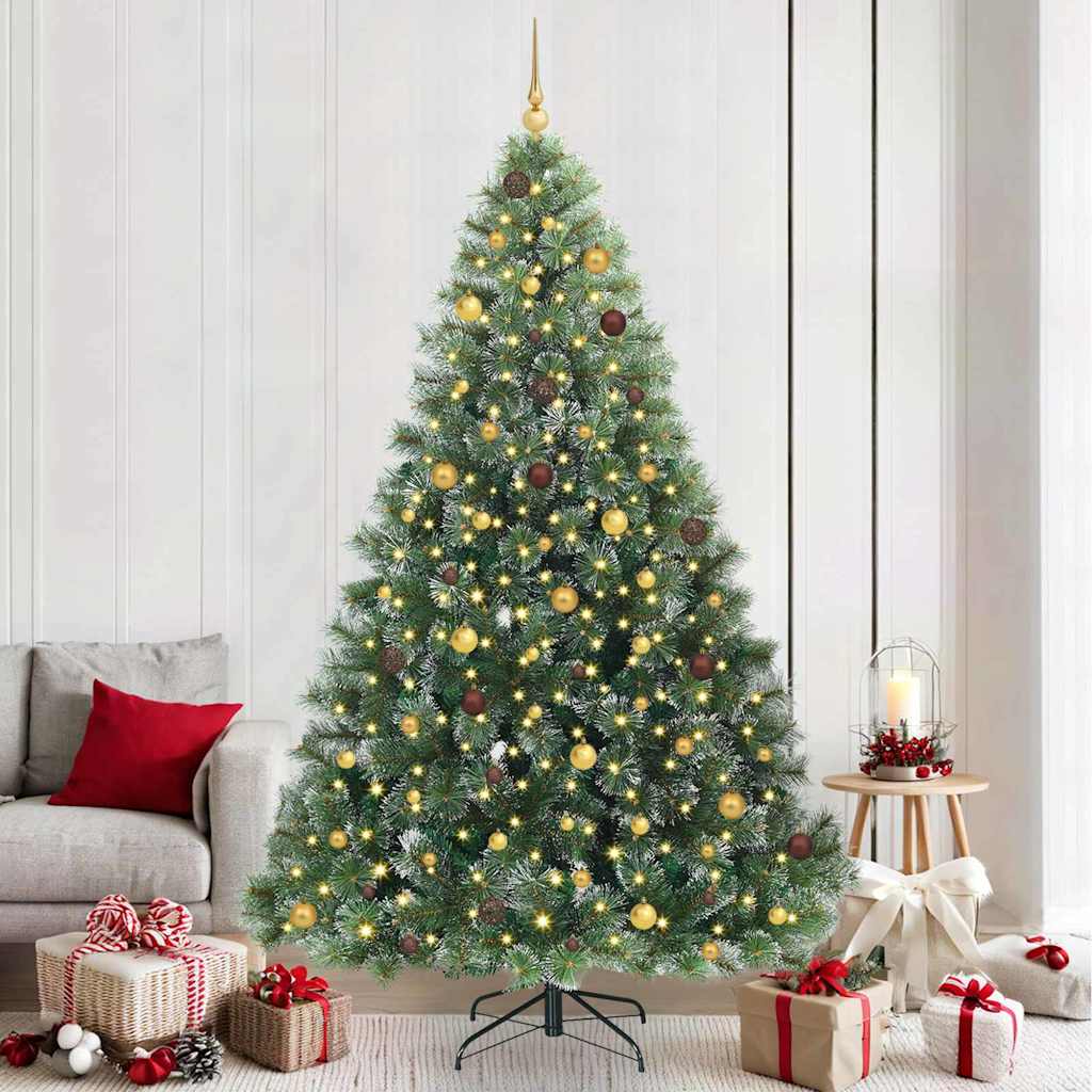 vidaXL Kunstkerstboom met 150 LED met standaard Groen 120 cm PE en PVC