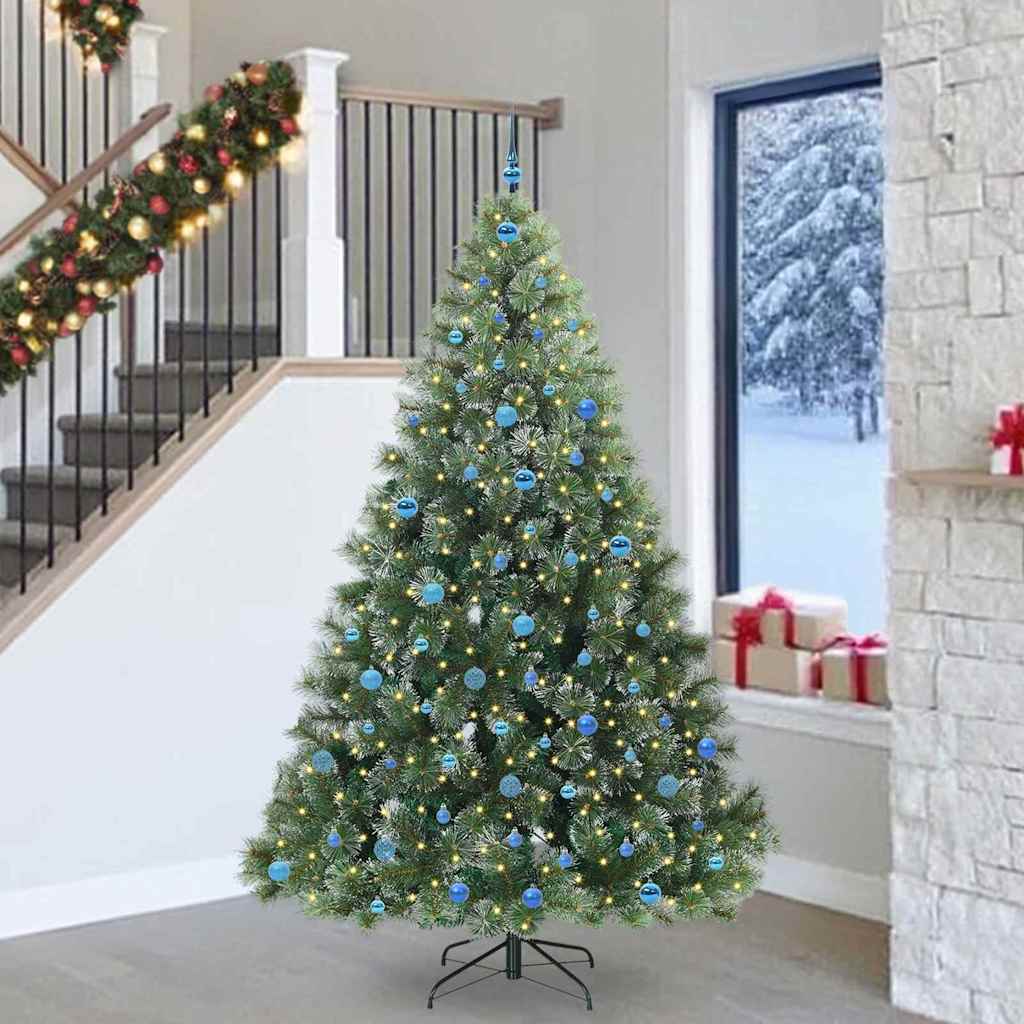 vidaXL Kunstkerstboom met 150 LED met standaard Groen 120 cm PE en PVC
