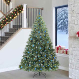 vidaXL Kunstkerstboom met 150 LED met standaard Groen 120 cm PE en PVC
