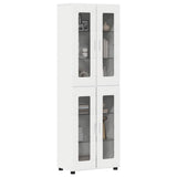 vidaXL Highboard met plank FLORIN Wit 60 x 35 x 182 cm Bewerkt hout
