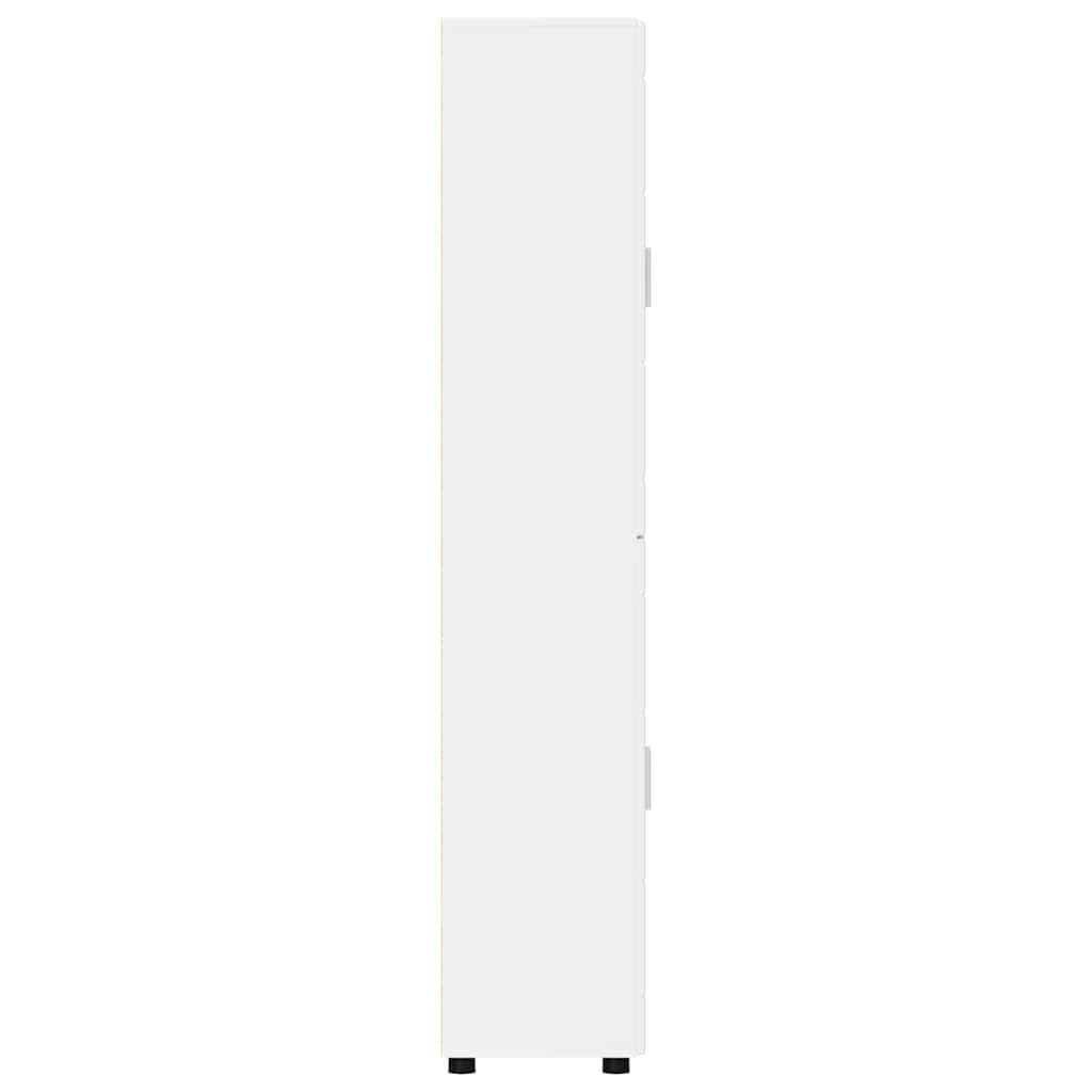 vidaXL Highboard met plank FLORIN Wit 60 x 35 x 182 cm Bewerkt hout