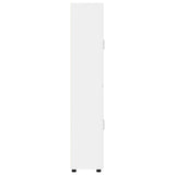 vidaXL Highboard met plank FLORIN Wit 60 x 35 x 182 cm Bewerkt hout