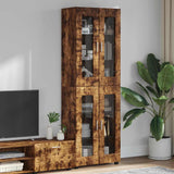 vidaXL Highboard met plank FLORIN Wit 60 x 35 x 182 cm Bewerkt hout