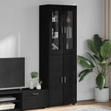 vidaXL Highboard met plank FLORIN Wit 60 x 35 x 182 cm Bewerkt hout