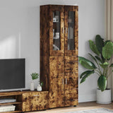 vidaXL Highboard met plank FLORIN Wit 60 x 35 x 182 cm Bewerkt hout