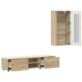 vidaXL Highboard met plank FLORIN Wit 60 x 35 x 182 cm Bewerkt hout