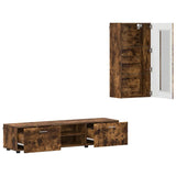vidaXL Highboard met plank FLORIN Wit 60 x 35 x 182 cm Bewerkt hout