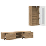 vidaXL Highboard met plank FLORIN Wit 60 x 35 x 182 cm Bewerkt hout