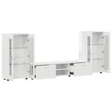 vidaXL Highboard met plank FLORIN Wit 60 x 35 x 182 cm Bewerkt hout