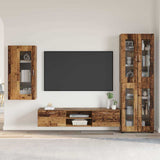 vidaXL Highboard met plank FLORIN Wit 60 x 35 x 182 cm Bewerkt hout
