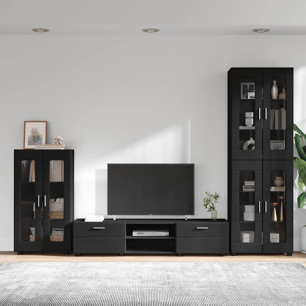 vidaXL Highboard met plank FLORIN Wit 60 x 35 x 182 cm Bewerkt hout