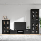 vidaXL Highboard met plank FLORIN Wit 60 x 35 x 182 cm Bewerkt hout