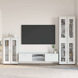vidaXL Highboard met plank FLORIN Wit 60 x 35 x 182 cm Bewerkt hout