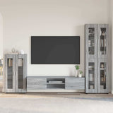 vidaXL Highboard met plank FLORIN Wit 60 x 35 x 182 cm Bewerkt hout