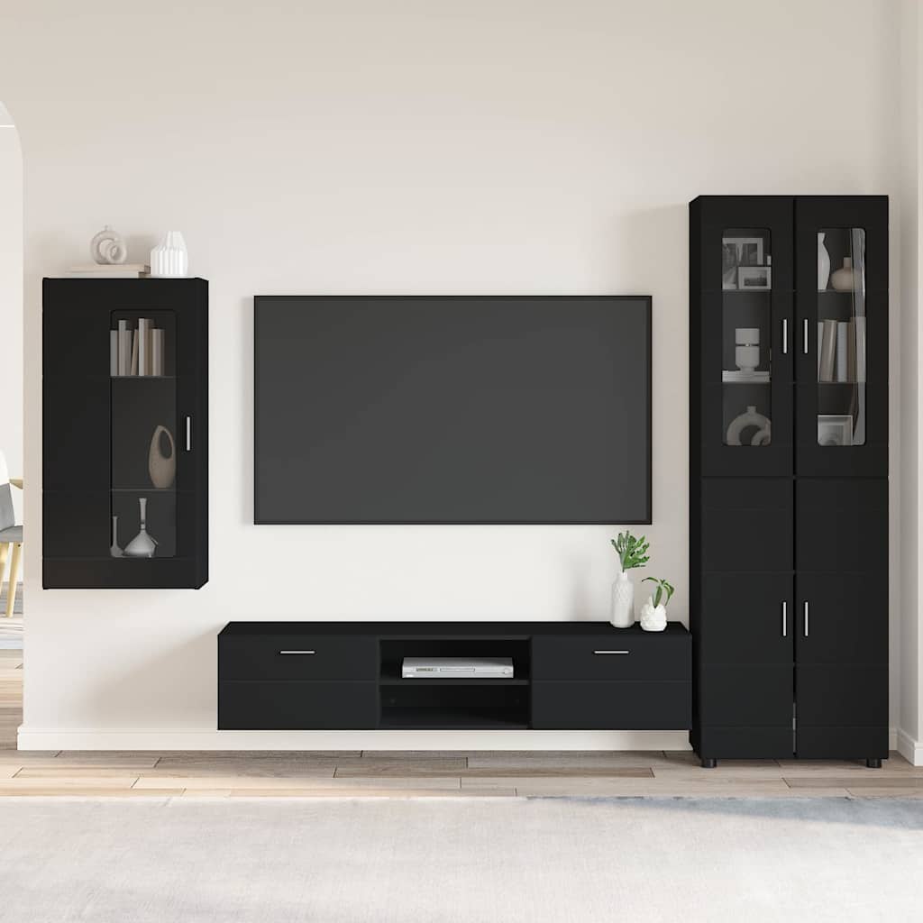 vidaXL Highboard met plank FLORIN Wit 60 x 35 x 182 cm Bewerkt hout