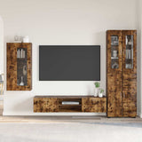 vidaXL Highboard met plank FLORIN Wit 60 x 35 x 182 cm Bewerkt hout