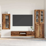 vidaXL Highboard met plank FLORIN Wit 60 x 35 x 182 cm Bewerkt hout