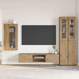 vidaXL Highboard met plank FLORIN Wit 60 x 35 x 182 cm Bewerkt hout