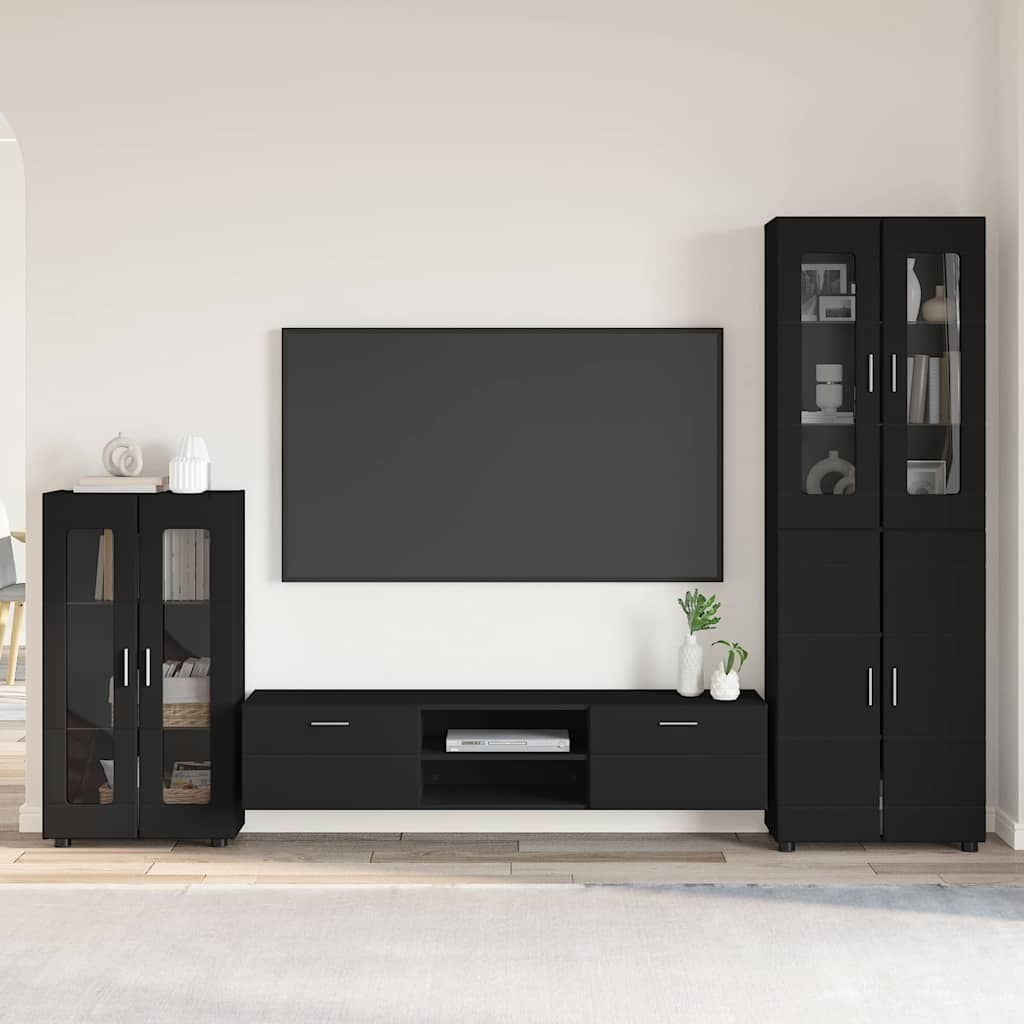 vidaXL Highboard met plank FLORIN Wit 60 x 35 x 182 cm Bewerkt hout