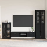 vidaXL Highboard met plank FLORIN Wit 60 x 35 x 182 cm Bewerkt hout