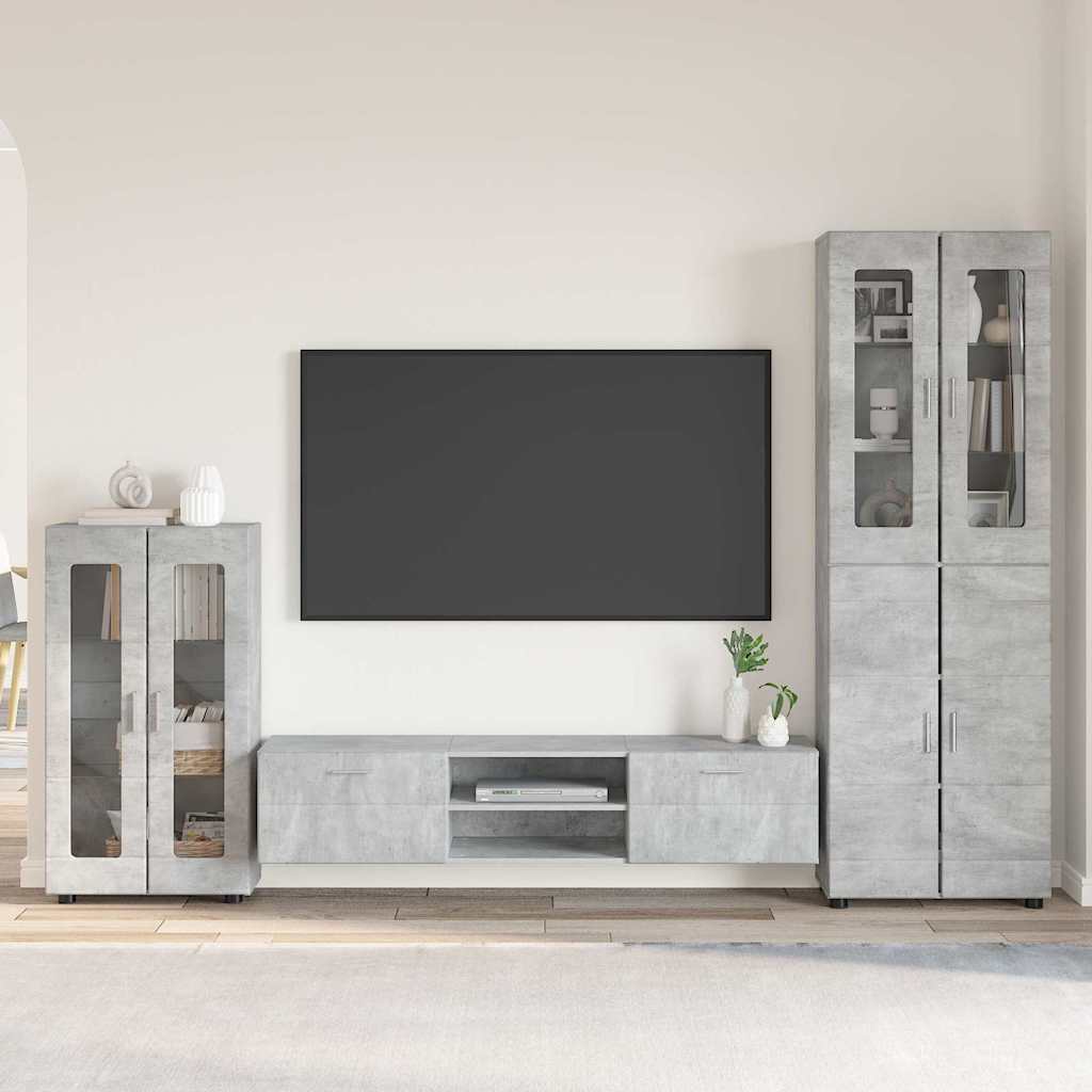 vidaXL Highboard met plank FLORIN Wit 60 x 35 x 182 cm Bewerkt hout
