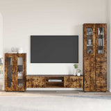 vidaXL Highboard met plank FLORIN Wit 60 x 35 x 182 cm Bewerkt hout