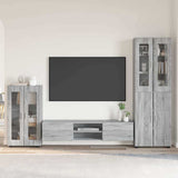 vidaXL Highboard met plank FLORIN Wit 60 x 35 x 182 cm Bewerkt hout