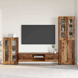 vidaXL Highboard met plank FLORIN Wit 60 x 35 x 182 cm Bewerkt hout