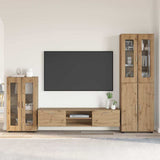 vidaXL Highboard met plank FLORIN Wit 60 x 35 x 182 cm Bewerkt hout